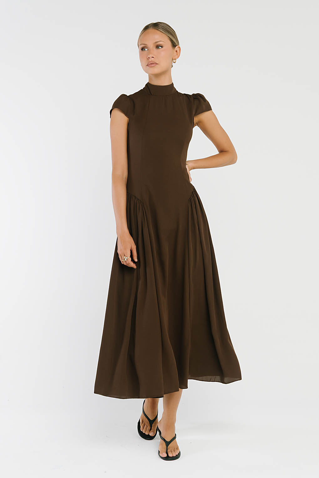 Marlee Maxi Dress in Brown