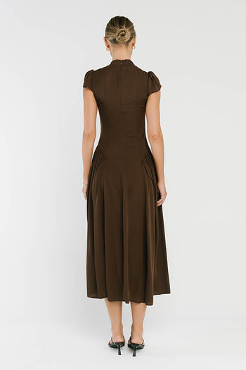 Marlee Maxi Dress in Brown