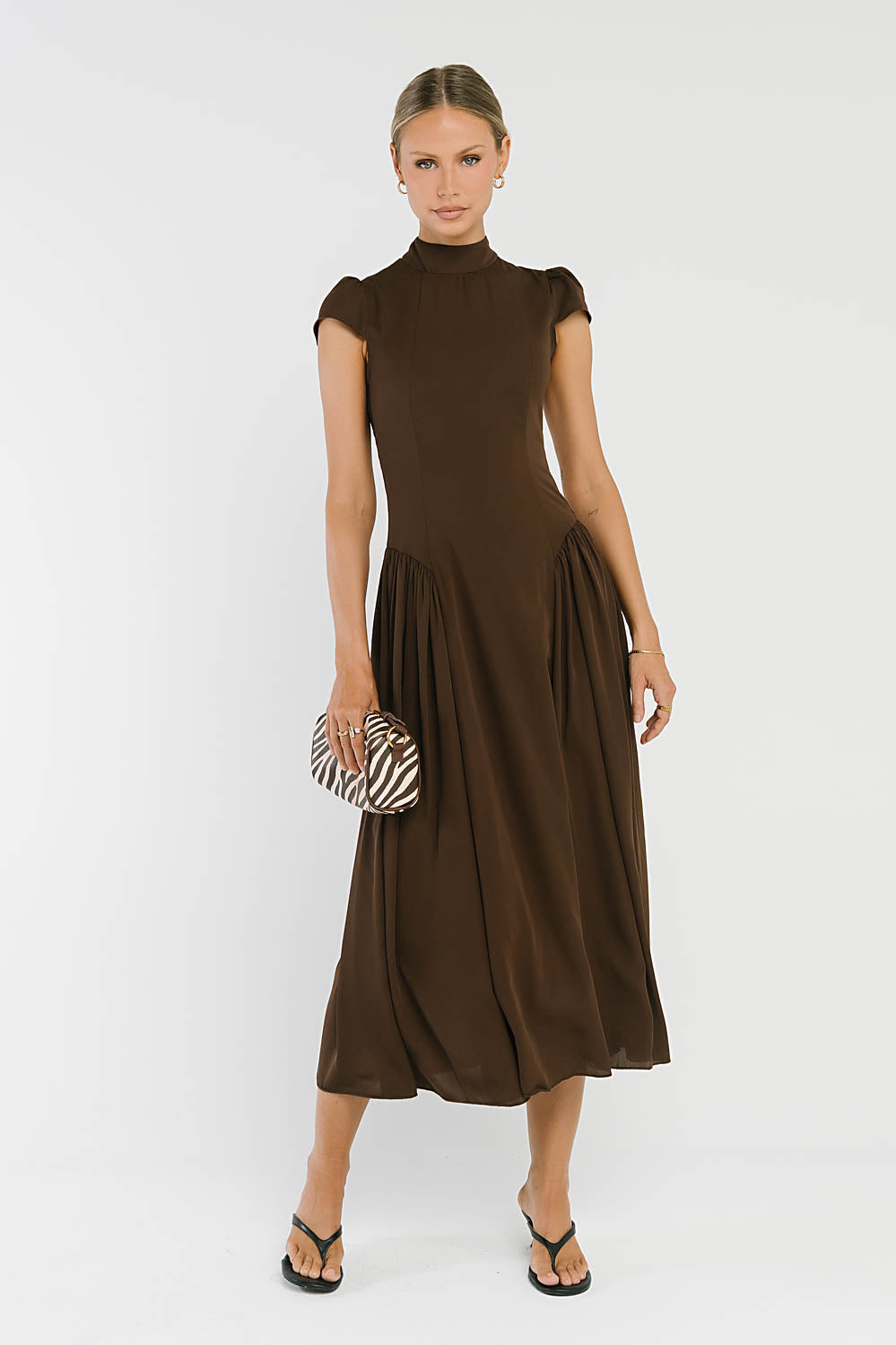 Marlee Maxi Dress in Brown