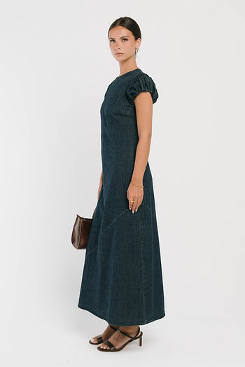 Ellianna Maxi Dress in Denim
