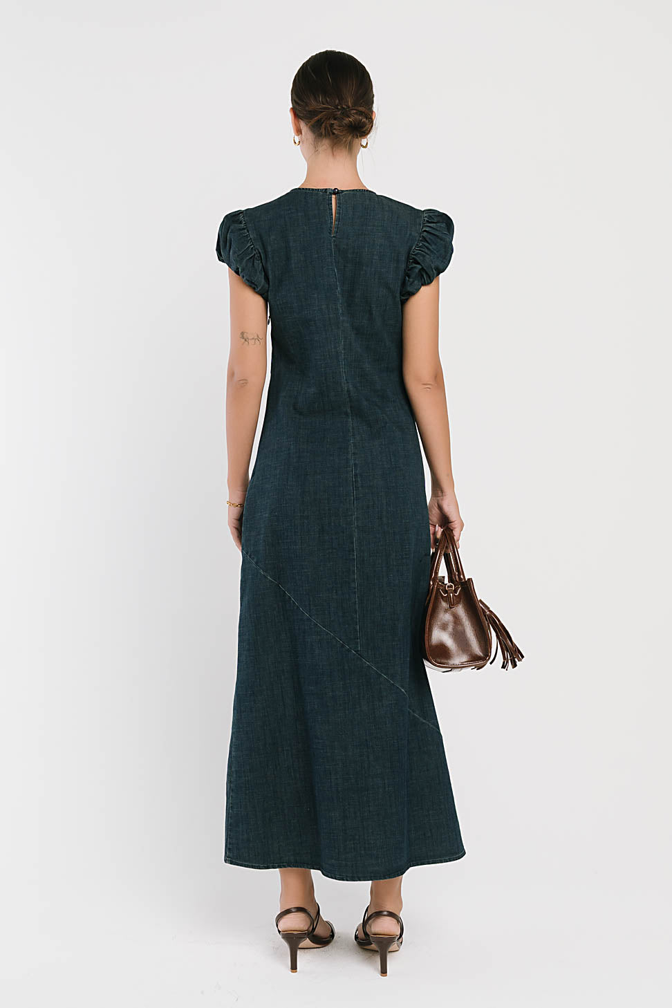 Ellianna Maxi Dress in Denim