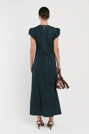 Ellianna Maxi Dress in Denim