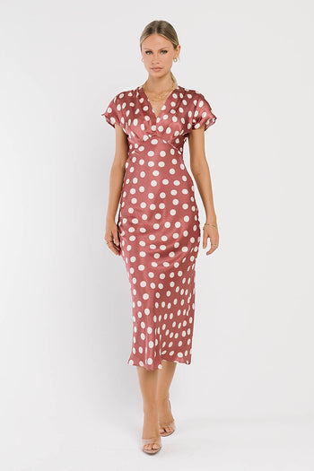 Nora Polka Dot Maxi Dress