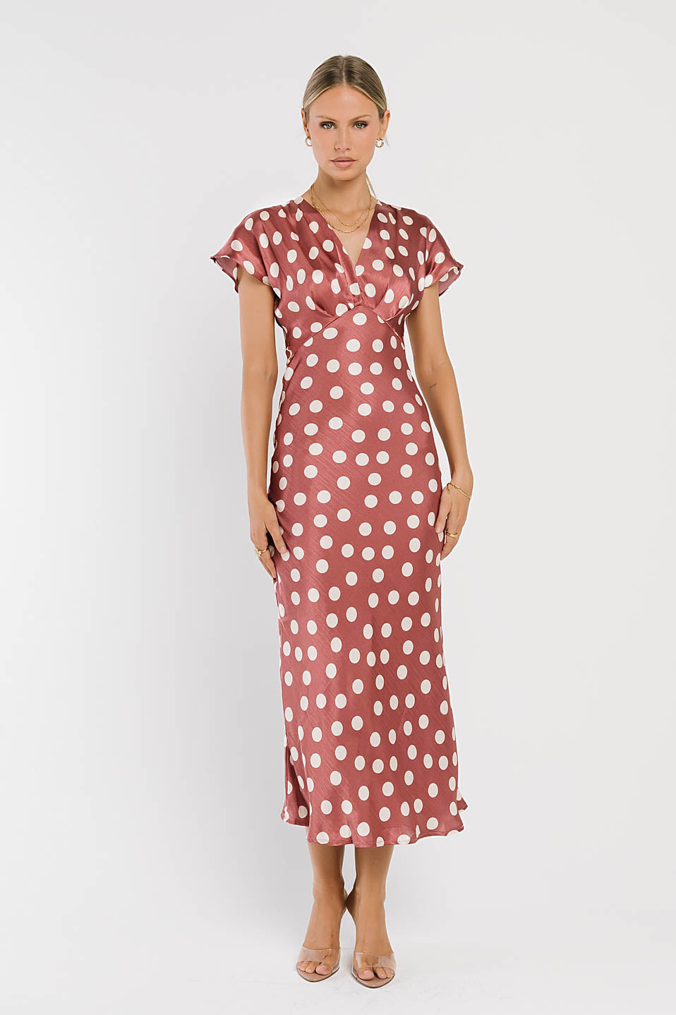 Nora Polka Dot Maxi Dress