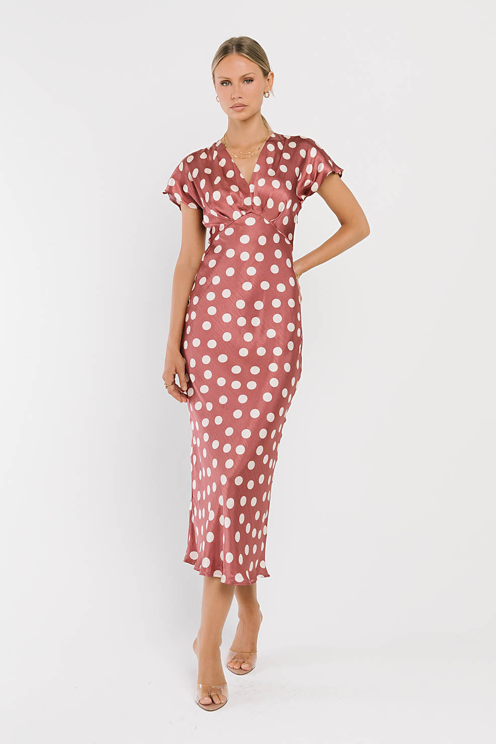 Nora Polka Dot Maxi Dress
