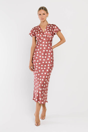 Nora Polka Dot Maxi Dress