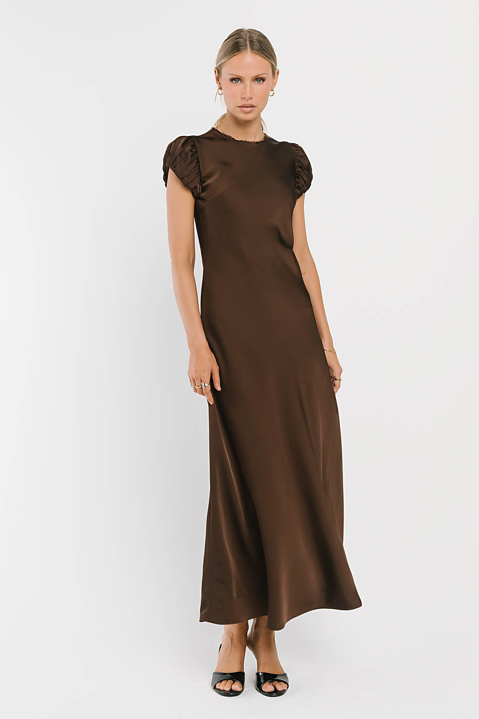 Ellianna Maxi Dress in Dark Brown