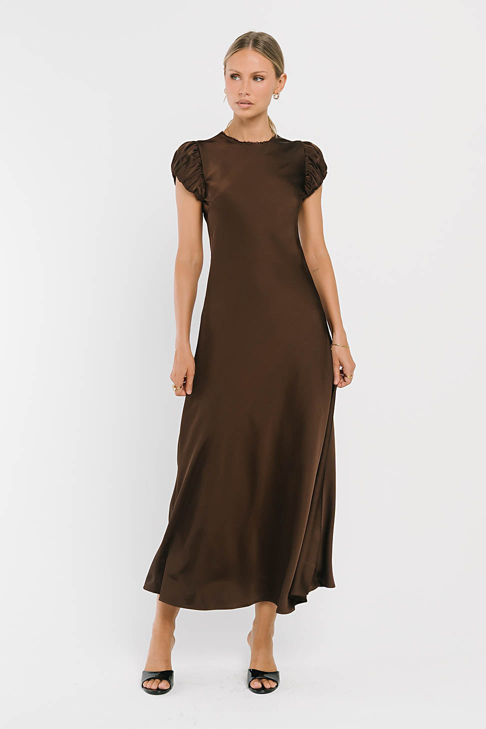 Ellianna Maxi Dress in Dark Brown