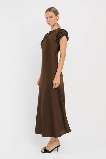 Ellianna Maxi Dress in Dark Brown