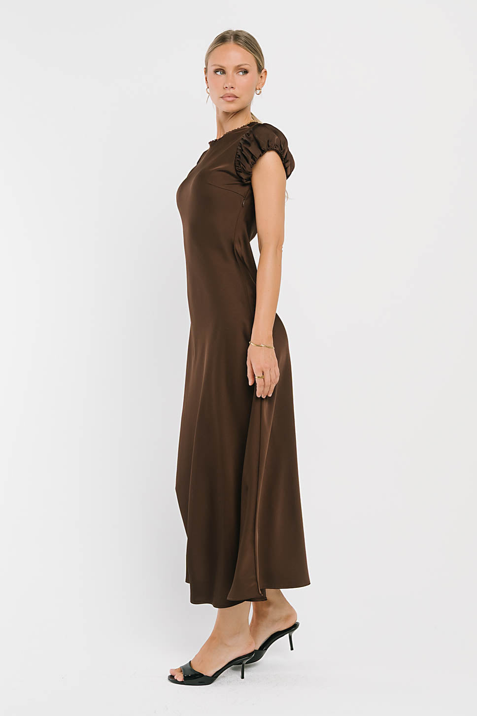 Ellianna Maxi Dress in Dark Brown