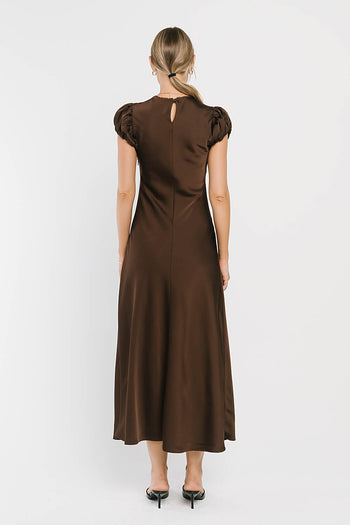 Ellianna Maxi Dress in Dark Brown