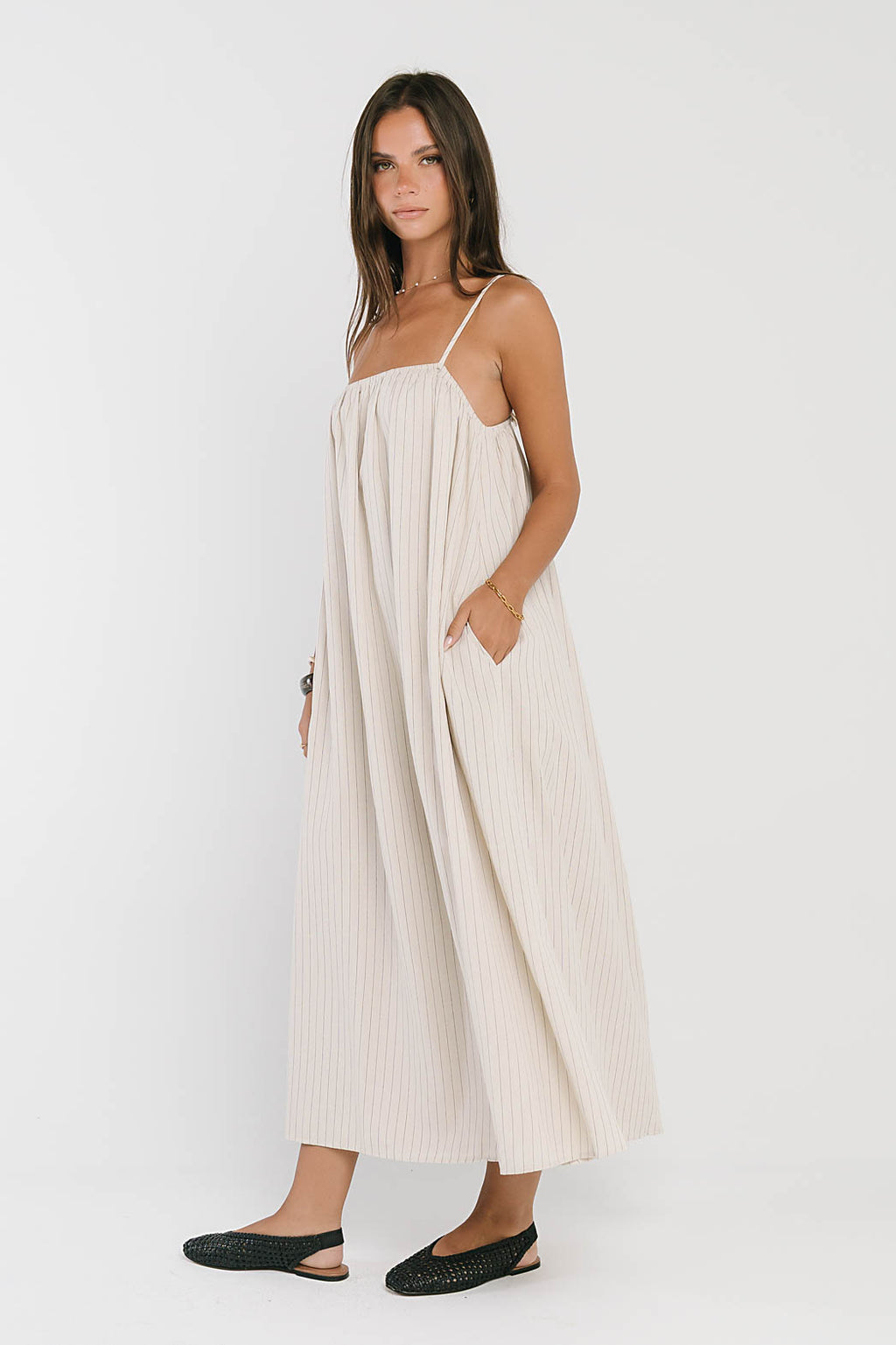Lorraine Linen Maxi Dress