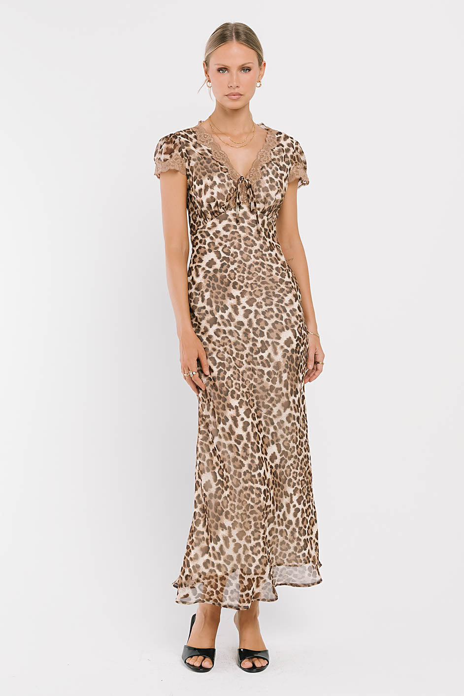 Tatiana Leopard Midi Dress