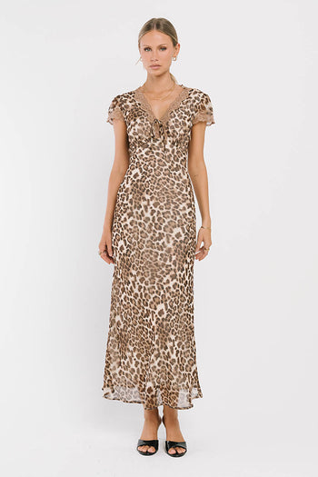 Tatiana Leopard Midi Dress