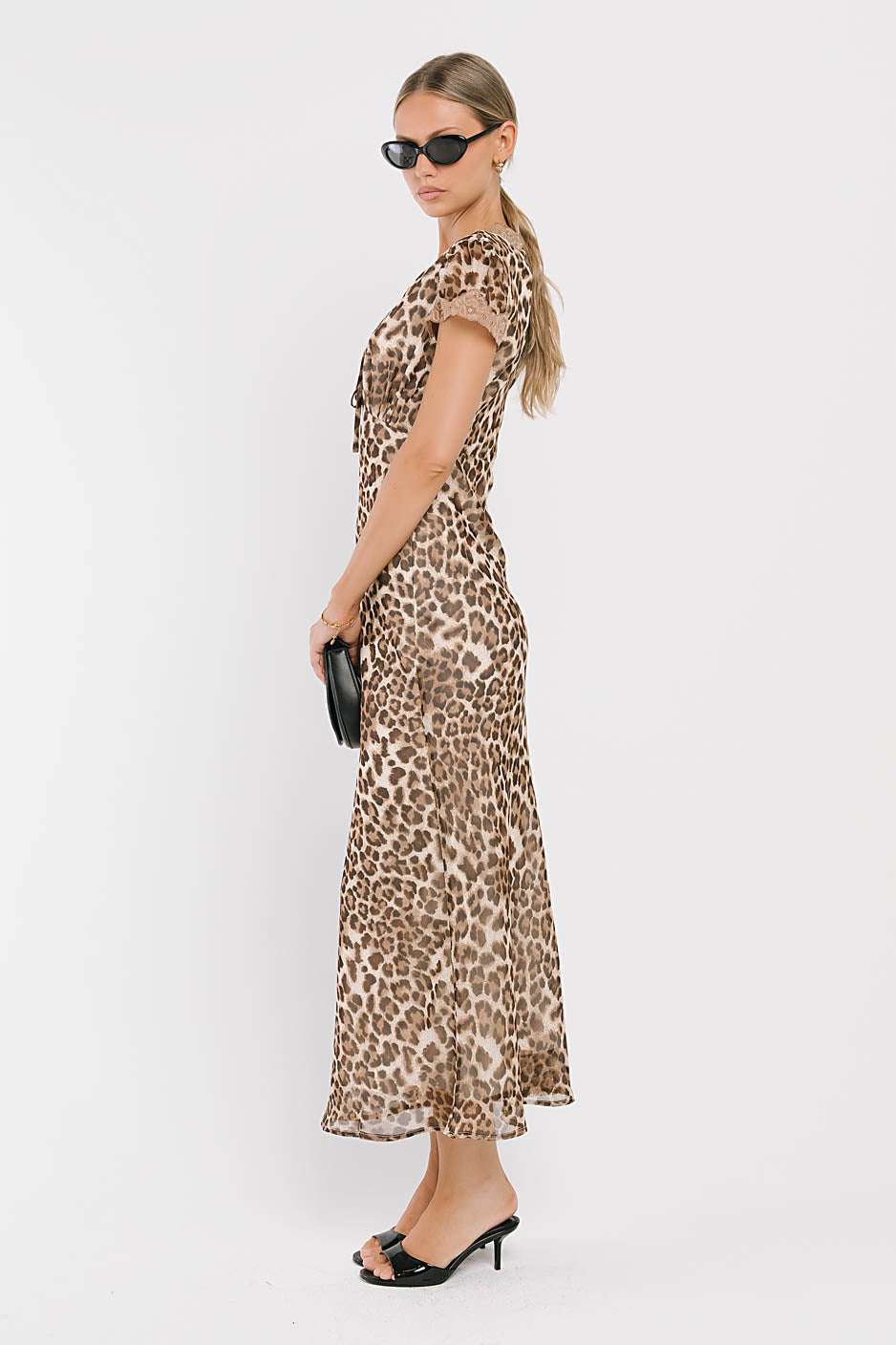 Tatiana Leopard Midi Dress