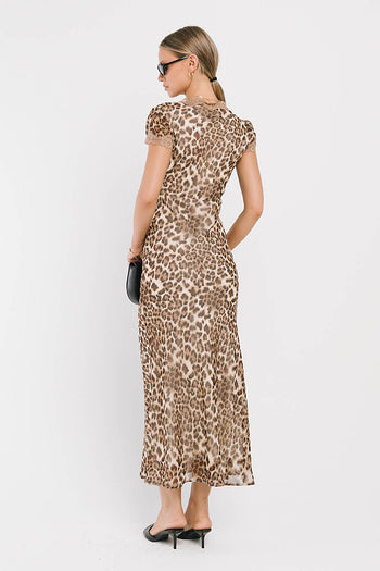 Tatiana Leopard Midi Dress