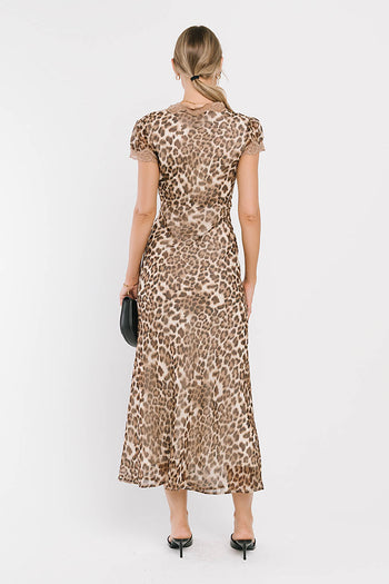 Tatiana Leopard Midi Dress