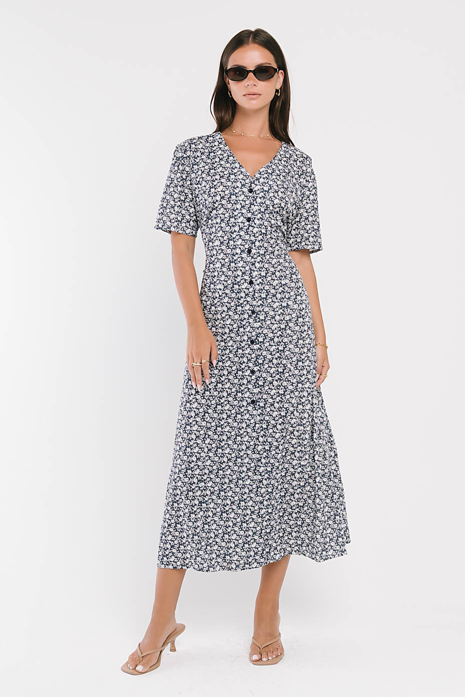 Lorie Maxi Dress in Blue
