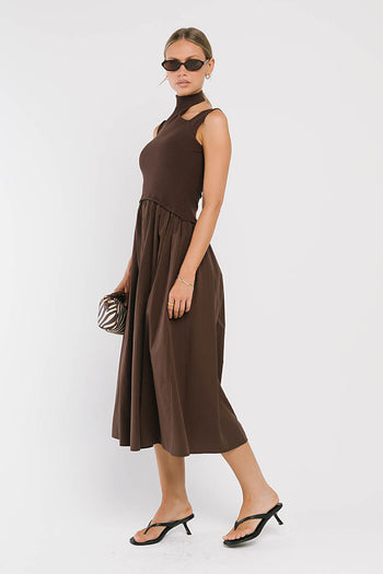 Ciel Maxi Dress in Brown