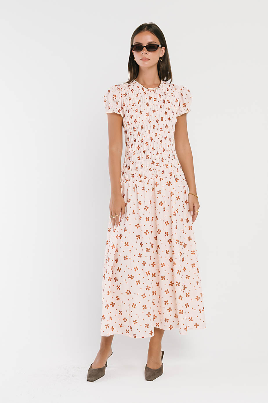Opal Maxi Dress in Beige