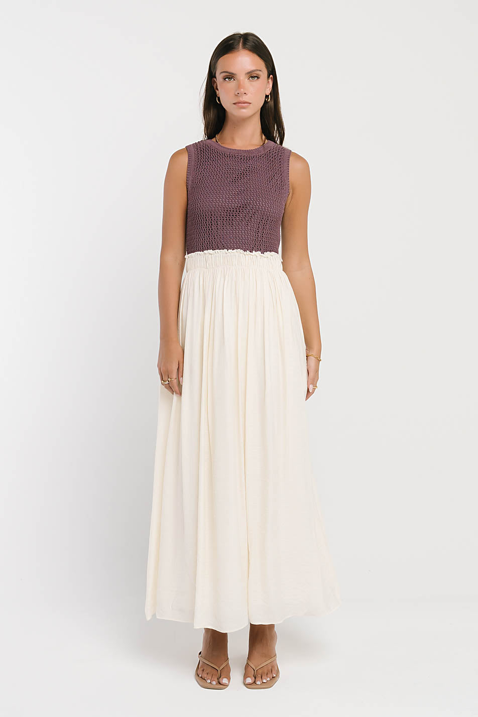Serafina Maxi Dress in Plum