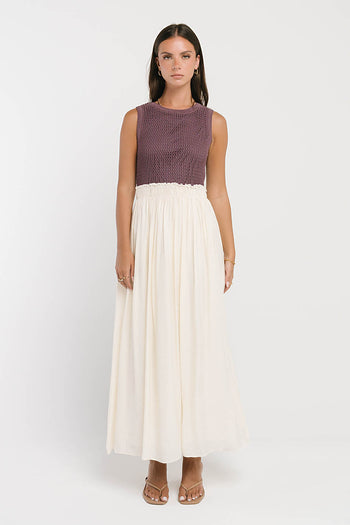 Serafina Maxi Dress in Plum