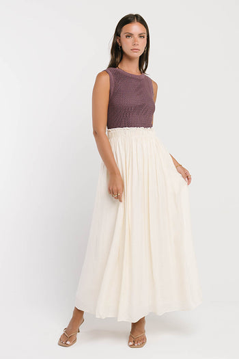 Serafina Maxi Dress in Plum