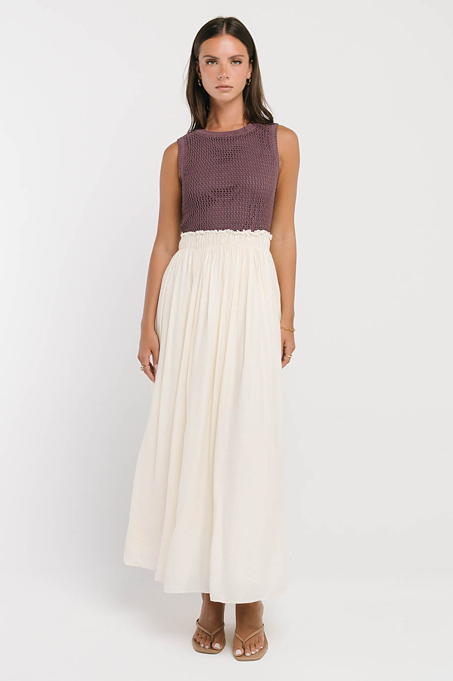 Serafina Maxi Dress in Plum