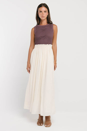 Serafina Maxi Dress in Plum