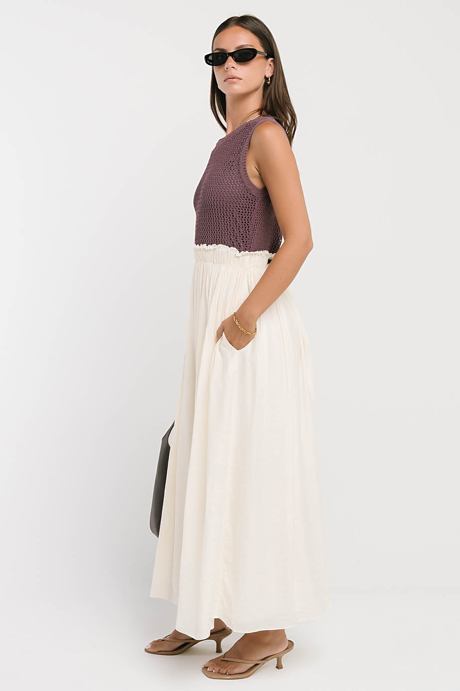 Serafina Maxi Dress in Plum