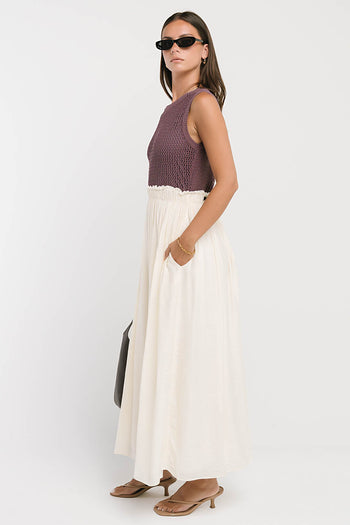 Serafina Maxi Dress in Plum