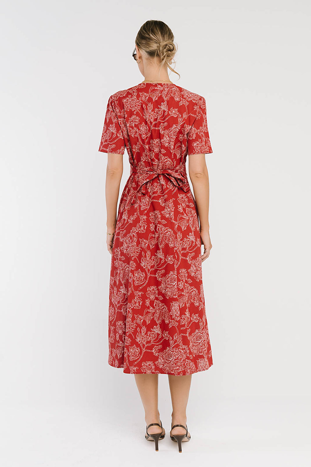 Lorie Maxi Dress in Rust