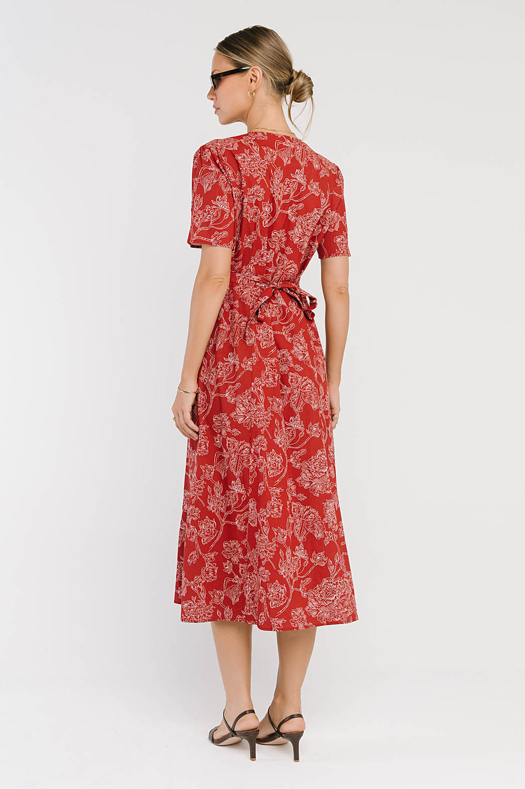 Lorie Maxi Dress in Rust