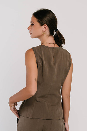 Briar Tank Top in Brown