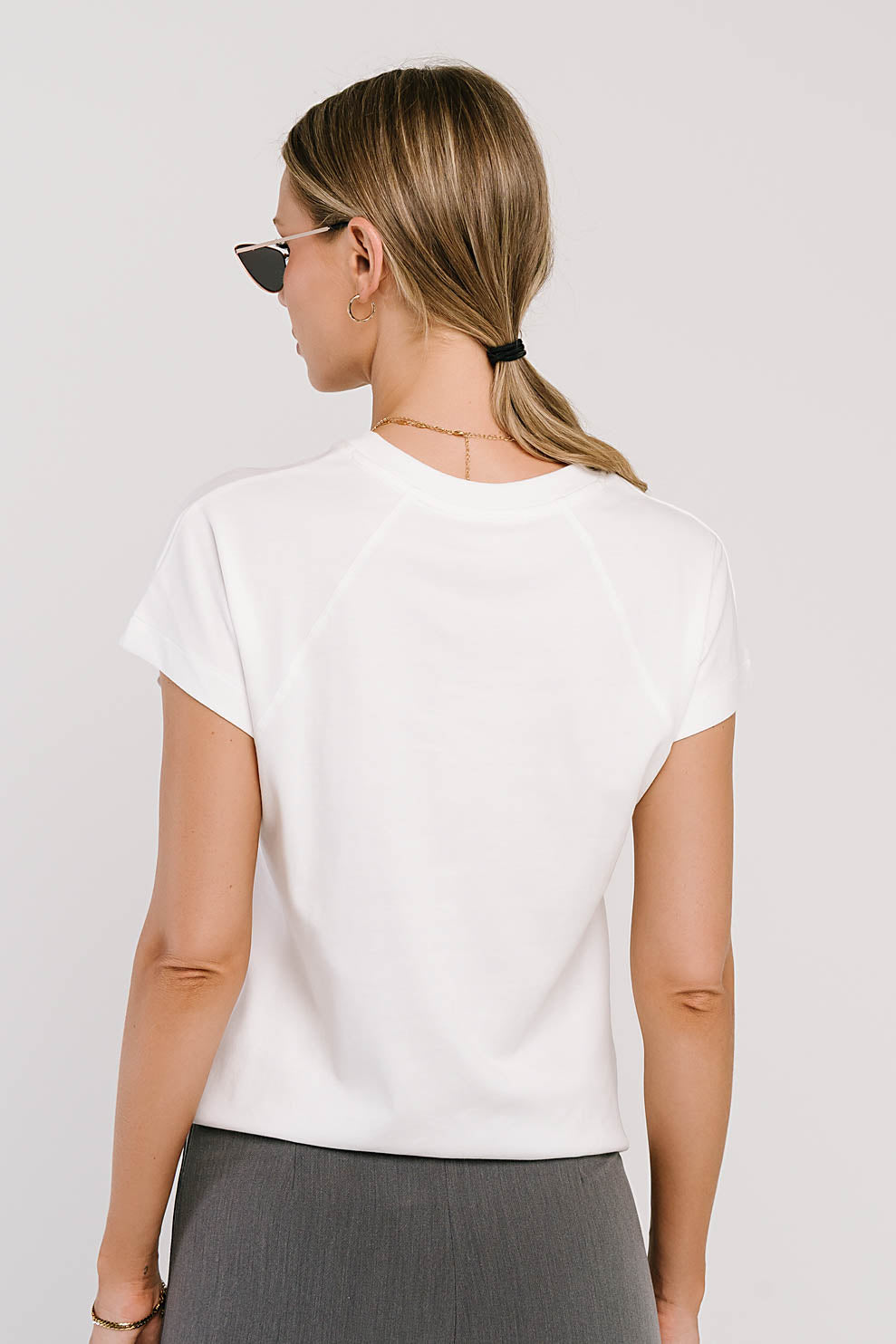 Elara Oversized Tee in White