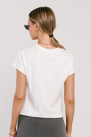 Elara Oversized Tee in White