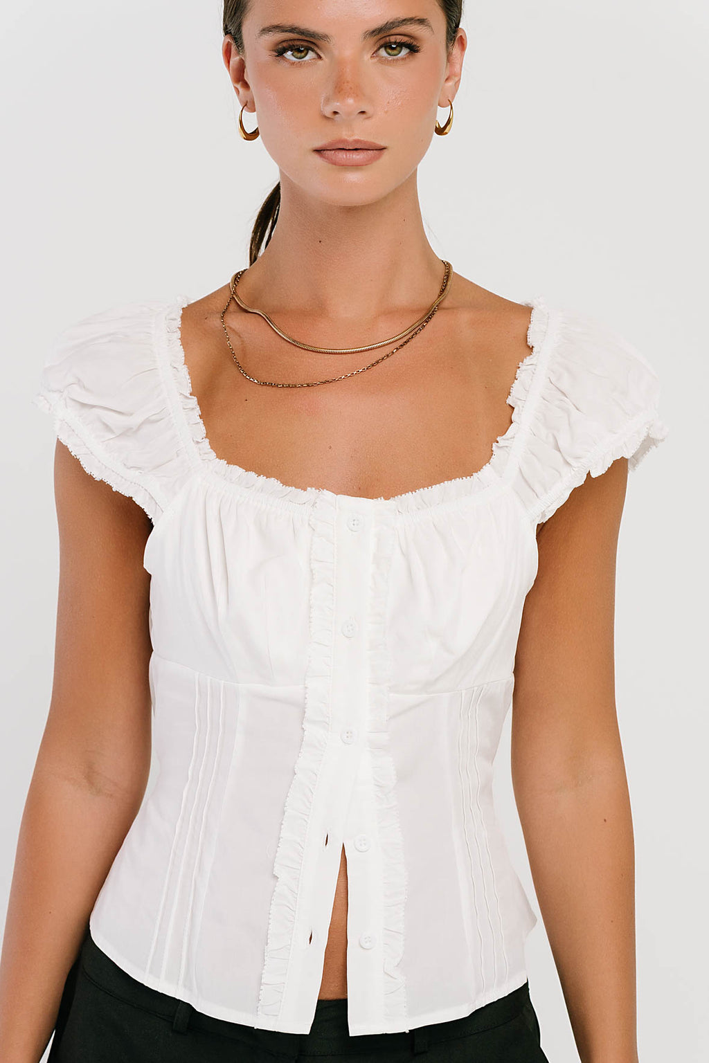 Briana Button Up Top