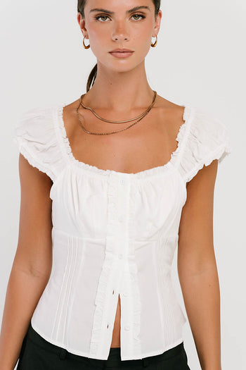 Briana Button Up Top