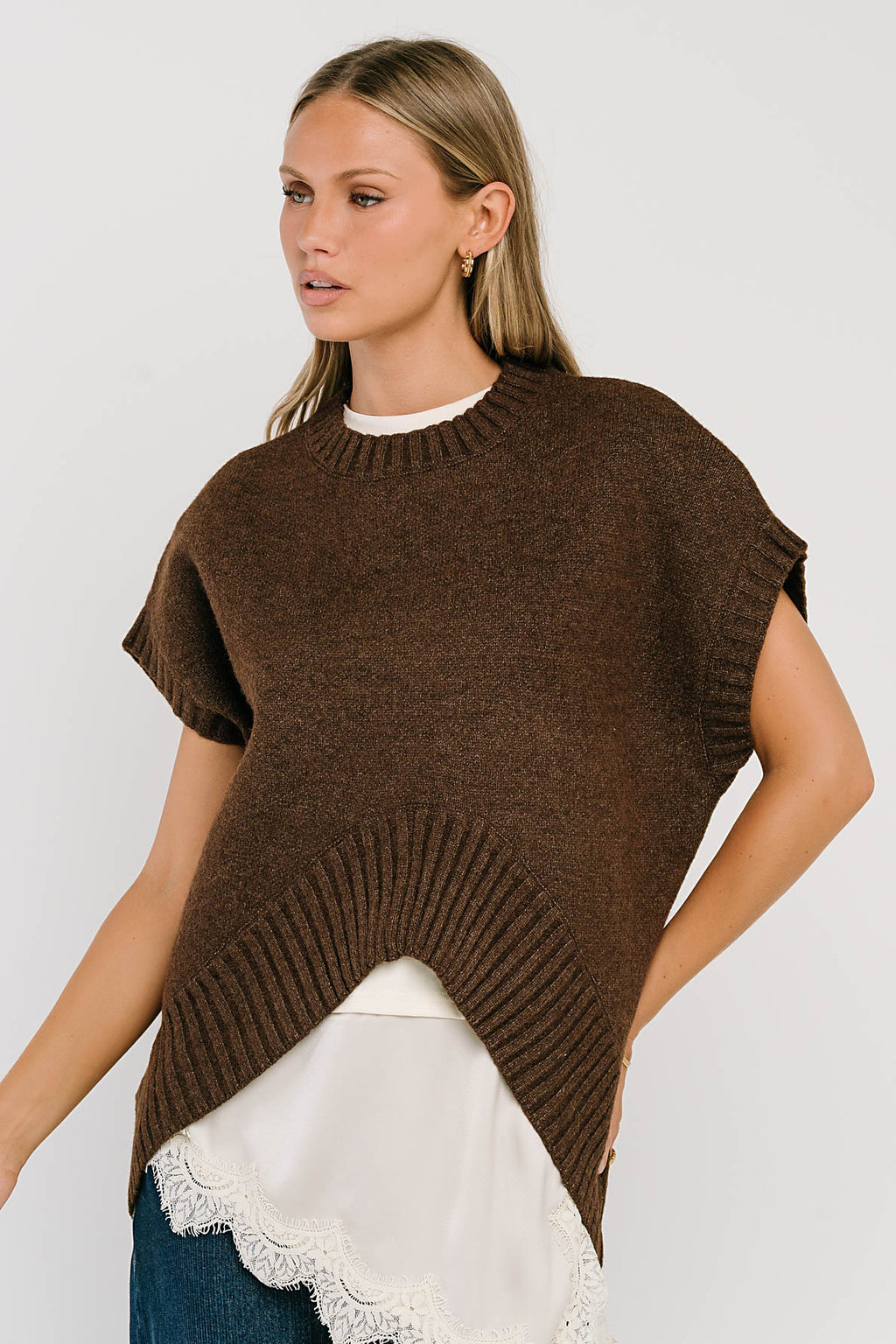 Paloma Knit Sweater in Brown
