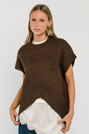 Paloma Knit Sweater in Brown