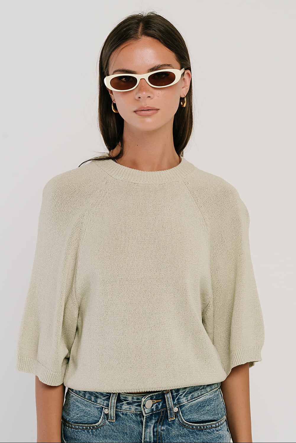 Camille Oversized Sweater in Mint