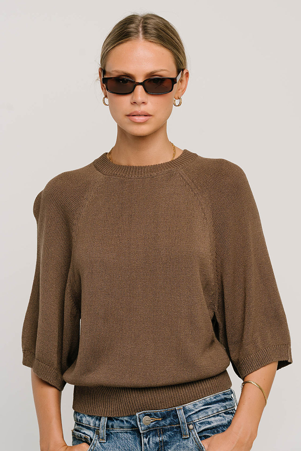 Camille Oversized Sweater in Brown