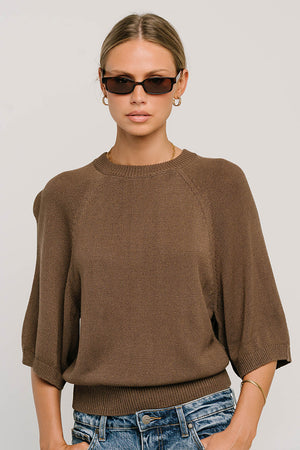Camille Oversized Sweater in Brown