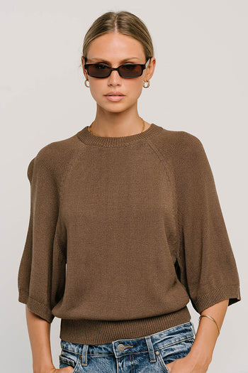 Camille Oversized Sweater in Brown