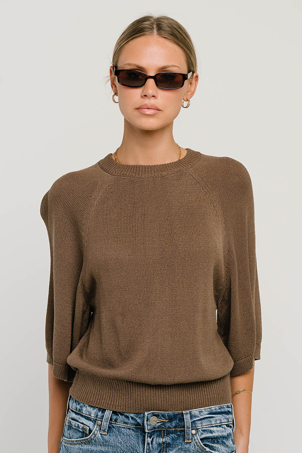 Camille Oversized Sweater in Brown