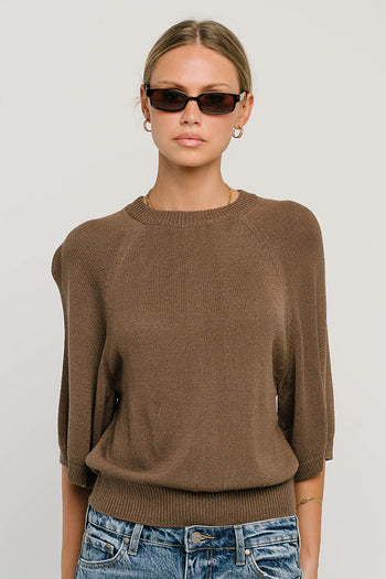 Camille Oversized Sweater in Brown