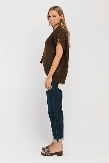 Paloma Knit Sweater in Brown