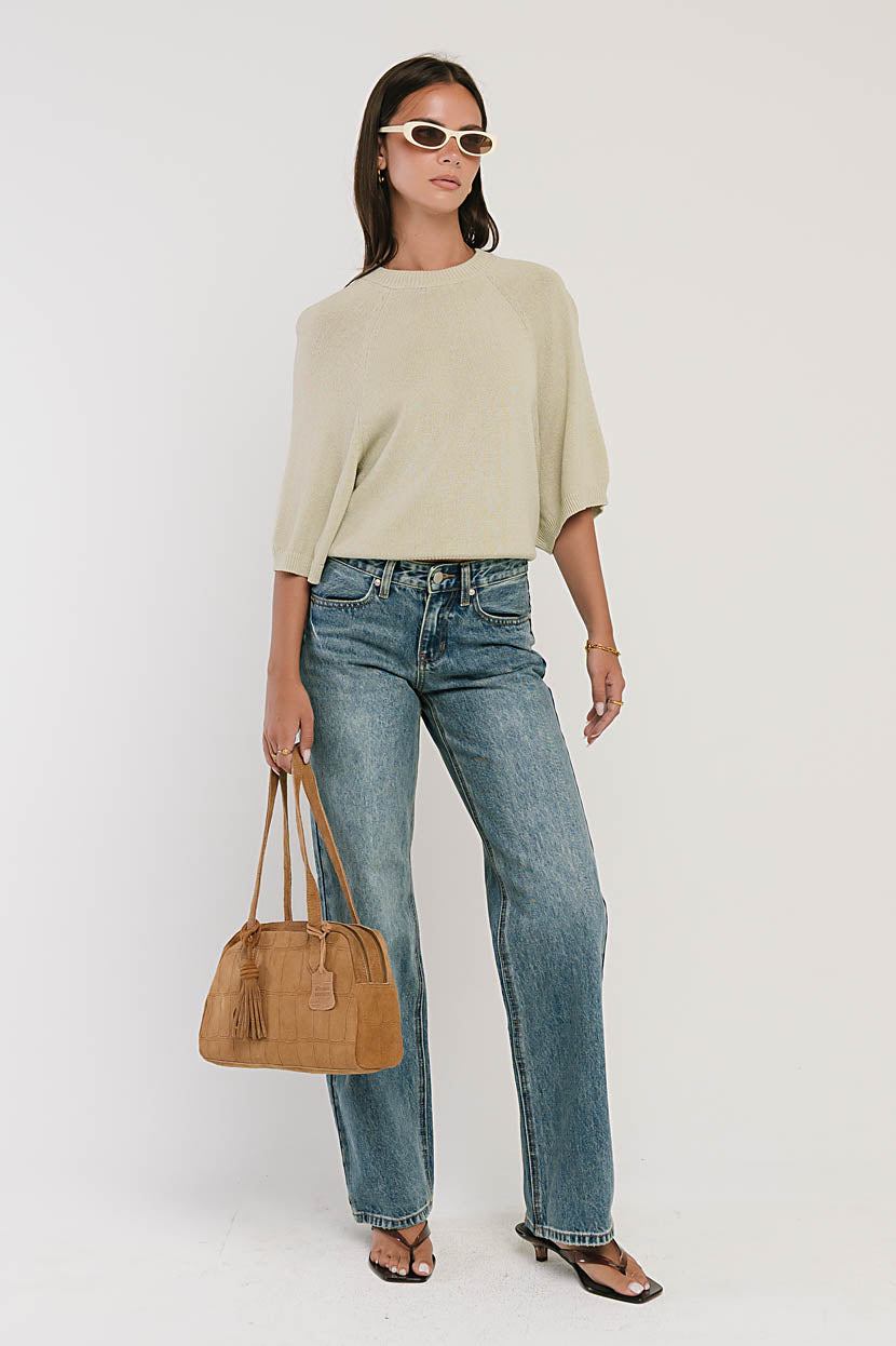 Camille Oversized Sweater in Mint