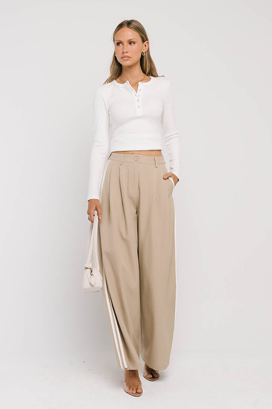 Louisa Pleated Wide Leg Pants