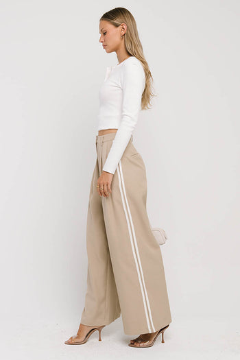 Riley Henley Top in Ivory